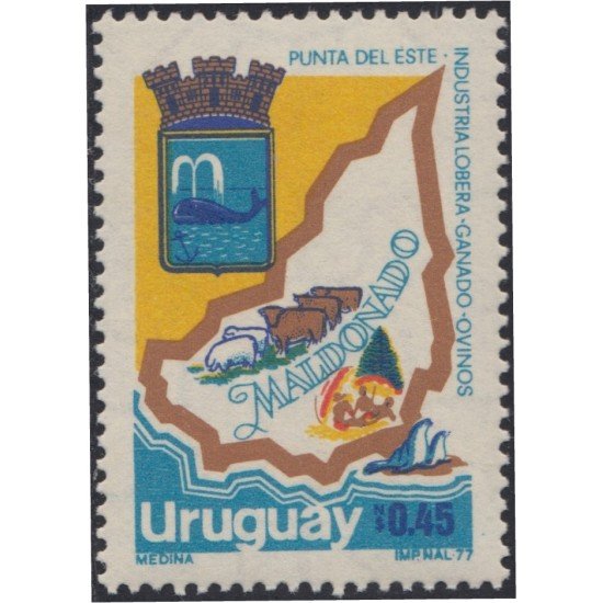 Uruguay 1016 1978 Provincia de Maldonado MNH