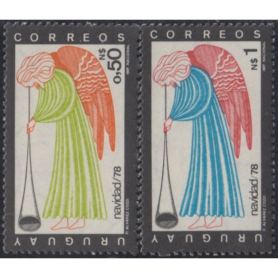 Uruguay 1017/18 1978 Navidad Chritsmas MNH Uruguay 1017/18 1978 Navidad Chritsmas MNH