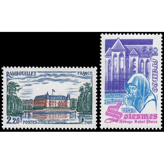 France Francia 211/12 1980 Serie turística MNH