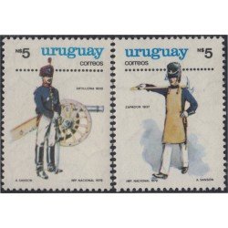 Uruguay 1020/21 1979 Uniformes militares de 1830 a 1837 MNH Uruguay 1020/21 1979 Uniformes militares de 1830 a 1837 MNH
