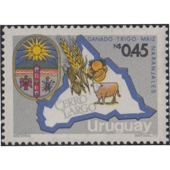 Uruguay 1028 1979 Provincia de Cerro Largo MNH Uruguay 1028 1979 Provincia de Cerro Largo MNH