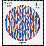 France Francia 2113 1980 Serie Creación Filatélica MNH France Francia 2113 1980 Serie Creación Filatélica MNH