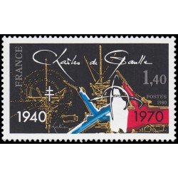 France Francia 2114 1980 Charles De Gaulle MNH