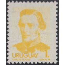 Uruguay 1049 1980 Serie Antigua Retrato de José Artigas MNH Uruguay 1049 1980 Serie Antigua Retrato de José Artigas MNH