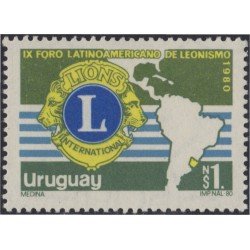 Uruguay 1056 1980 9º Forum Latinoamericano de Lions International MNH Uruguay 1056 1980 9º Forum Latinoamericano de Lions International MNH