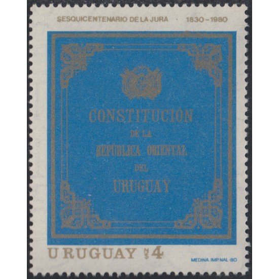 Uruguay 1069 1980 150º Aniversario de la República Oriental de Uruguay MNH Uruguay 1069 1980 150º Aniversario de la República Oriental de Uruguay MNH