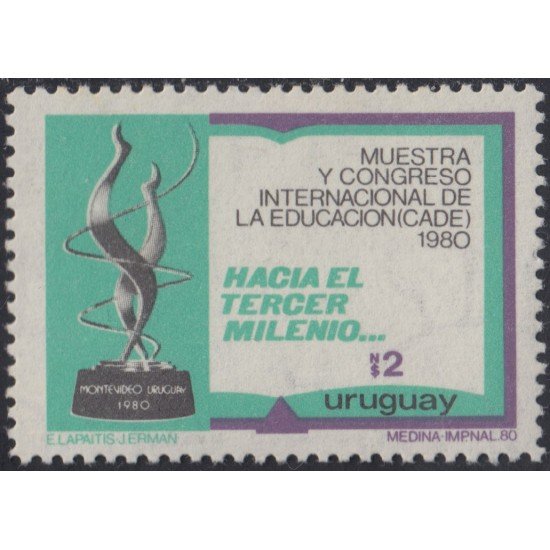 Uruguay 1073 1981 Exposición y Congreso de Internacional de la Educación en Montevideo MNH Uruguay 1073 1981 Exposición y Congreso de Internacional de la Educación en Montevideo MNH