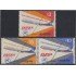 Uruguay 1077/79 1981 Vuelo inaugural de la Compañía Pluna entre Montevideo y Madrid MNH