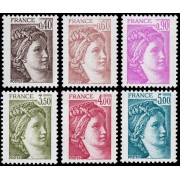 France Francia 2118/23 1981 Sabine MNH France Francia 2118/23 1981 Sabine MNH