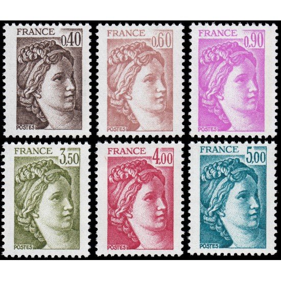 France Francia 2118/23 1981 Sabine MNH