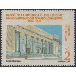 Uruguay 1092 1981 85º Aniversario de la creación de la Banca de la República Oriental de Uruguay MNH Uruguay 1092 1981 85º Aniversario de la creación de la Banca de la República Oriental de Uruguay MNH