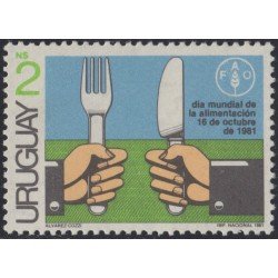 Uruguay 1094 1981 Día Mundial de la alimentación MNH Uruguay 1094 1981 Día Mundial de la alimentación MNH