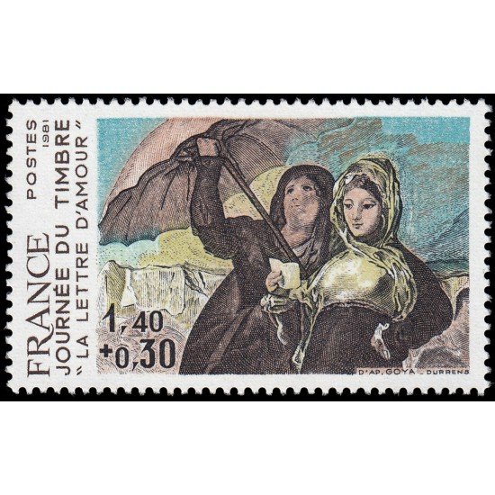 France Francia 2124 1981 Día del sello MNH