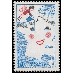 France Francia 2125 1981 El agua Concurso de dibujo infantil MNH