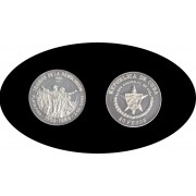 Cuba 20 pesos 1988  2 onzas Triunfo de la Revolución plata silver