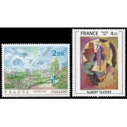 France Francia 2136/37 1981 Serie artística MNH France Francia 2136/37 1981 Serie artística MNH