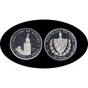 Cuba 50 pesos 1991 5 onzas  La Giralda-Sevilla plata silver
