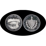 Cuba 50 pesos 1991 5 onzas Estadio Olímpico de Barcelona plata silver