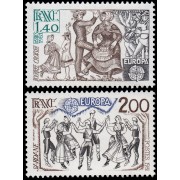 France Francia 2138/39 1981 Europa MNH France Francia 2138/39 1981 Europa MNH