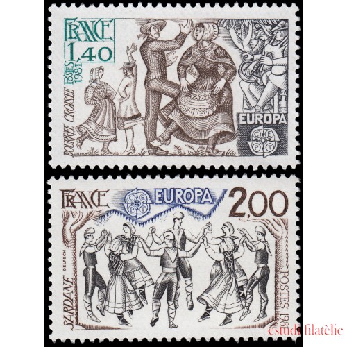 France Francia 2138/39 1981 Europa MNH