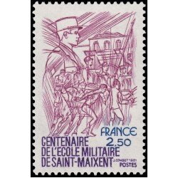 France Francia 2140 1981 Centenario de la Escuela Militar de St. Maixent MNH