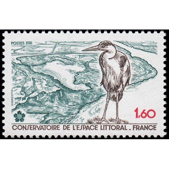 FAU4/S  France Francia  2146  1981  Conservación del litoral y de las riberas pantanosas MNH