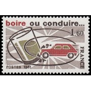 France Francia 2159 1981 Campaña de seguridad vial MNH France Francia 2159 1981 Campaña de seguridad vial MNH