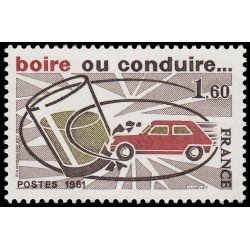 France Francia 2159 1981 Campaña de seguridad vial MNH
