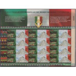 España Pliego Premium 25 2015 Maravillas del mundo moderno Chichén Itzá MNH España Pliego Premium 25 2015 Maravillas del mundo moderno Chichén Itzá MNH