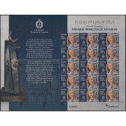 España Pliego Premium 27 2015 Premios Princesa de Asturias MNH