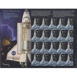 España Pliego Premium 33 2016 35 Años del 1º Transbordador espacial Columbia MNH España Pliego Premium 33 2016 35 Años del 1º Transbordador espacial Columbia MNH