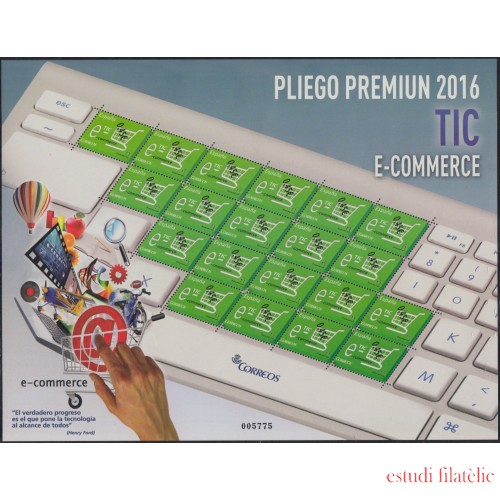 España Pliego Premium 37 2016 Tic E- Commerce MNH