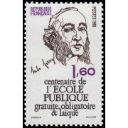 France Francia 2167 1981 Centenario de la Escuela pública MNH France Francia 2167 1981 Centenario de la Escuela pública MNH