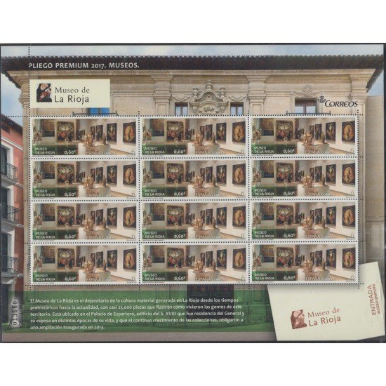 España Pliego Premium 47 2017 Museo de la Rioja MNH España Pliego Premium 47 2017 Museo de la Rioja MNH
