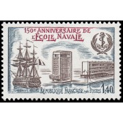 France Francia 2170 1981 150 aniv. de la Escuela Naval MNH France Francia 2170 1981 150 aniv. de la Escuela Naval MNH