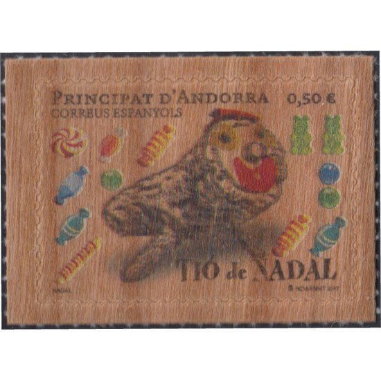 Andorra Española 463 2017 Caga Tió de Navidad MNH Andorra Española 463 2017 Caga Tió de Navidad MNH