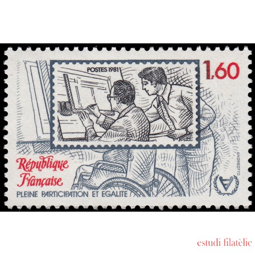 France Francia 2173 1981 Año internacional de las personas discapacitadas MNH
