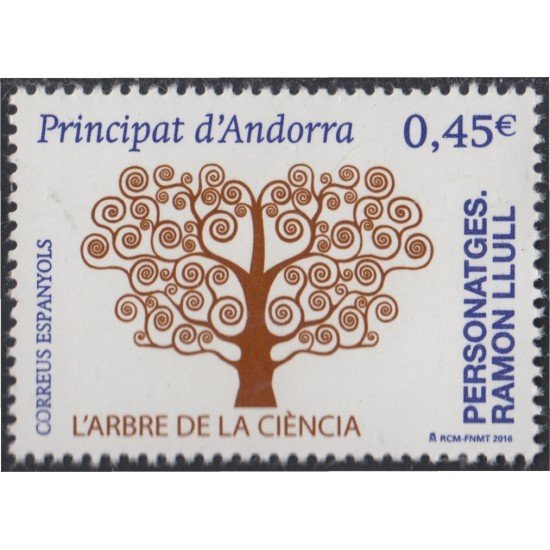 Andorra Española 446 2016 Ramón Llull Árbol Andorra Española 446 2016 Ramón Llull Árbol