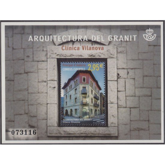 Andorra Española 448 2016 Arquitectura del Granito MNH Andorra Española 448 2016 Arquitectura del Granito MNH