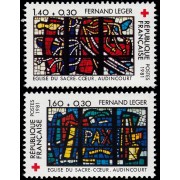 France Francia 2175/76 1981 Iglesia del Sacré-Coeur Corteo a favor de la Cruz Roja MNH France Francia 2175/76 1981 Iglesia del Sacré-Coeur Corteo a favor de la Cruz Roja MNH