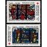 France Francia 2175/76 1981 Iglesia del Sacré-Coeur Corteo a favor de la Cruz Roja MNH