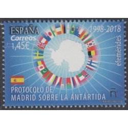 España Spain 5200 2018 Efemérides Protocolo de Madrid sobre La Antártida MNH España Spain 5200 2018 Efemérides Protocolo de Madrid sobre La Antártida MNH