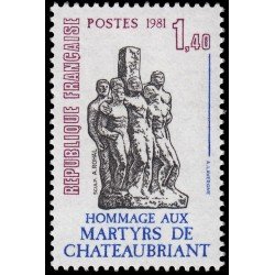 France Francia 2177 1981 Homenaje a los mártires de Châteaubriant MNH