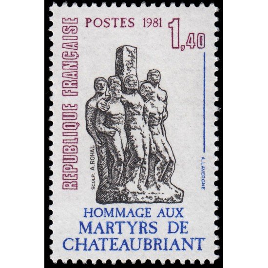 France Francia 2177 1981 Homenaje a los mártires de Châteaubriant MNH