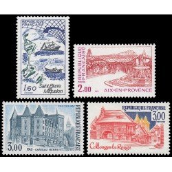 France Francia 2193/96 1982 Serie turística MNH