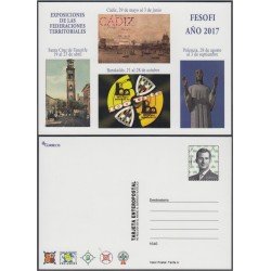 España Tarjetas del Correo y de Iniciativa Privada 122 2017 FESOFI España Tarjetas del Correo y de Iniciativa Privada 122 2017 FESOFI