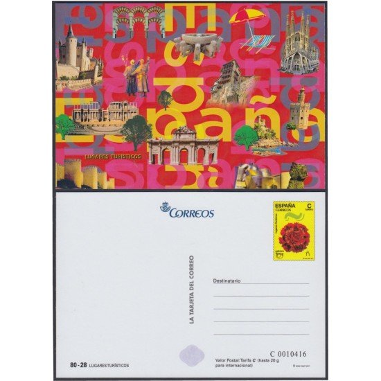 España Tarjetas del Correo y de Iniciativa Privada 127 2017 Turismo España Tarjetas del Correo y de Iniciativa Privada 127 2017 Turismo