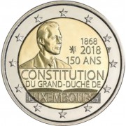 Luxemburgo 2018 2 € euros conmemorativos Av. de la Constitución 