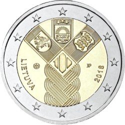 Lituania 2018 2 € euros conmemorativos Estados Bálticos Lituania 2018 2 € euros conmemorativos Estados Bálticos