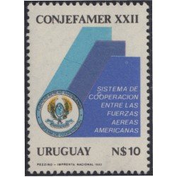 Uruguay 1102 1982 Sistema de cooperación entre las fuerzas aéreas americanas MNH Uruguay 1102 1982 Sistema de cooperación entre las fuerzas aéreas americanas MNH